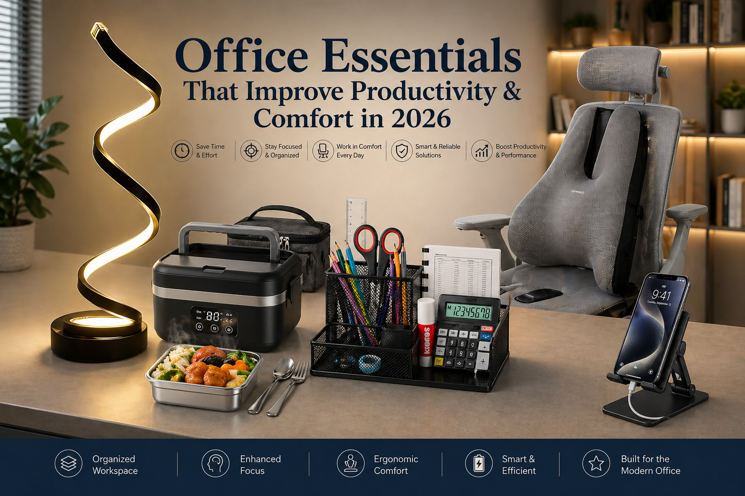 5 Office Essentials That Improve Productivity & Comfort in 2026