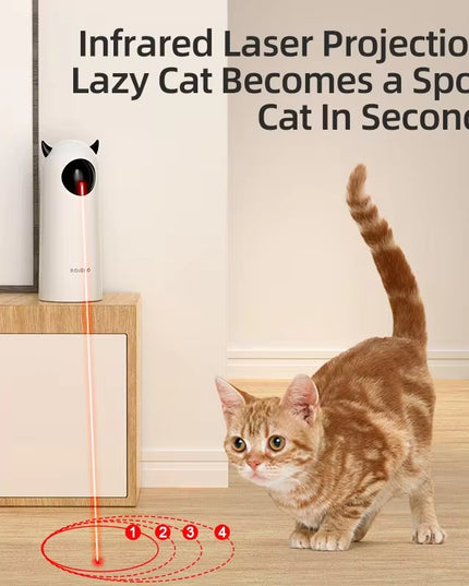 Smart Interactive LED Laser Teasing Cat Indoor Toy 