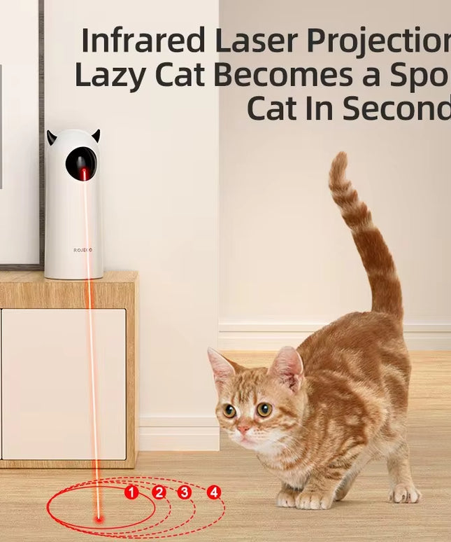 Smart Interactive LED Laser Teasing Cat Indoor Toy 