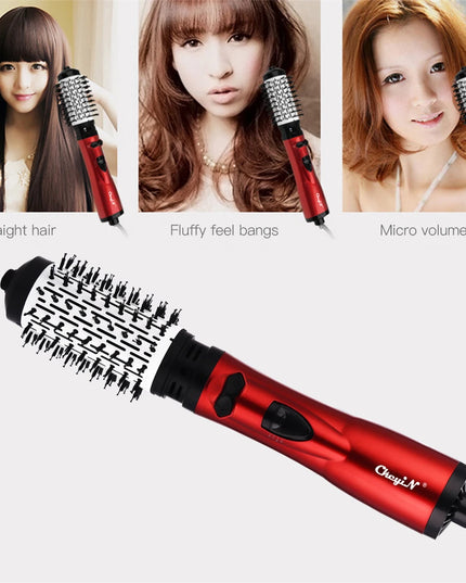 2 in 1 Auto-Rotating Hair Dryer Brush, Curling, Straightening Styling round Dryer Volumizer
