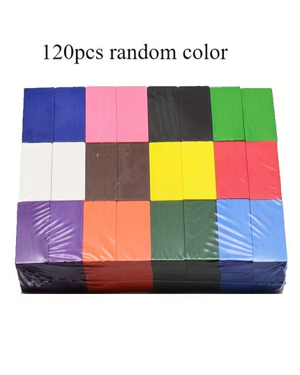 120Pcs Domino Set - Multicolor Building & Stacking Blocks Board Game