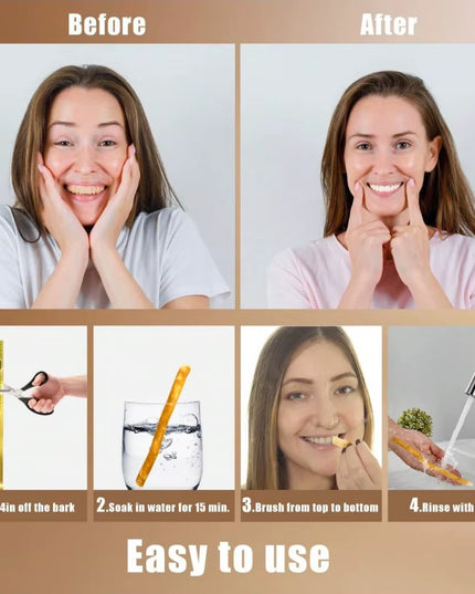 Miswak - Branch Lilac Flavored Miswak natural Toothbrush ,traditional Toothbrush Stick for Good Gums Teeth Fresher Breath- 5pcs