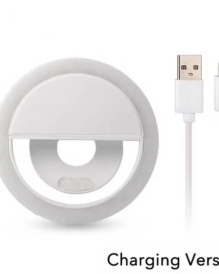 Small portable USB Charge LED Selfie Ring Lightweight Lamp for ios , android , tablets , laptops or computers