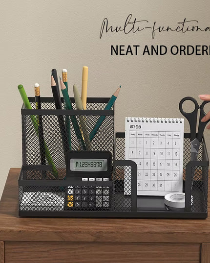 Mesh Desk Office Supplies Organizer, , Stationery storage