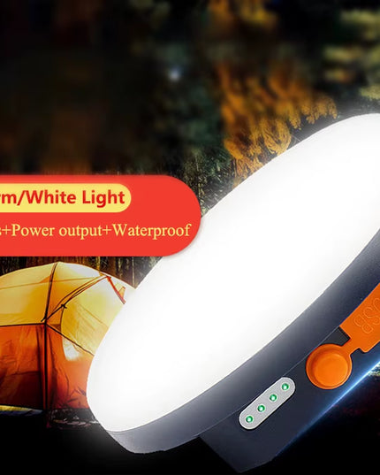 MoonLIGHT- 9900Mah waterproof LED Rechargeable portable Powerful Camping light with magnet Lantern with Magnet 