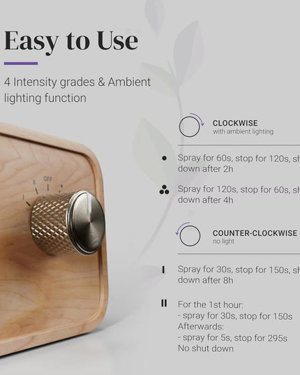 Battery Operated Nebulizing Essential Oil Diffusers for Aromatherapy 