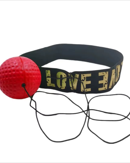 Training head band with elastic attached ball for speed improvement boxing / MMA 