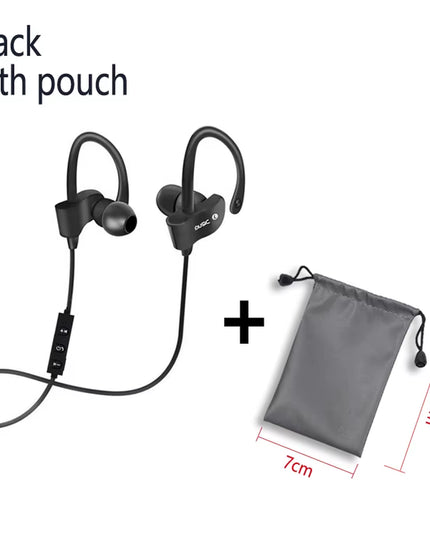 SportHeadset -Wireless Bluetooth Headphones Stereo Hook Headset Earphone for All Smart Phones