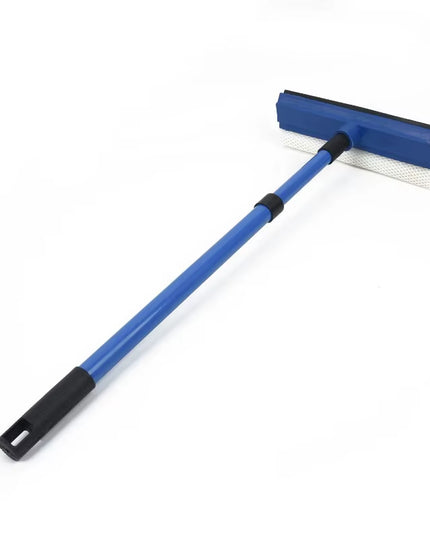 Adjustable & long 2 in 1 double sided Telescopic Window Glass Cleaner / Wiper with tip sponge