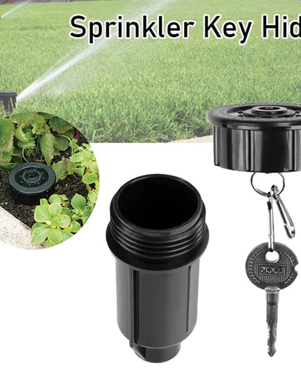 Hidden stash / storage garden sprinkler for home key or cash