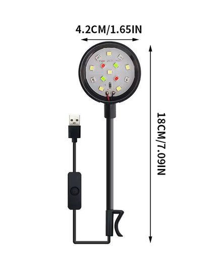Fully adjustable small USB Light 360° Rotation aquarium LED Lighting