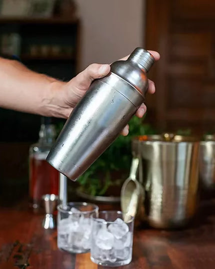 6PCS cocktail set & 750 ML stainless steel Cocktail Shaker 