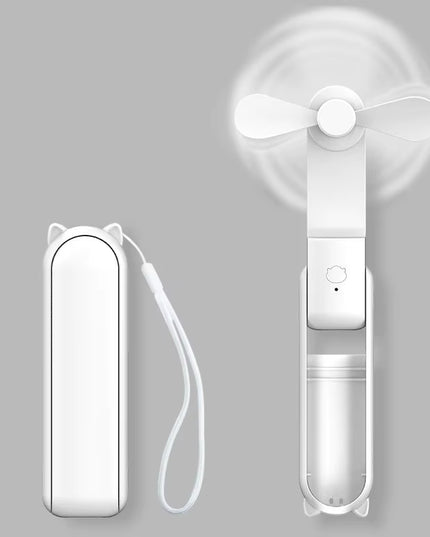 Portable Mini Fan, USB Rechargeable, 3-Speed Adjustable, Foldable Handheld Fan