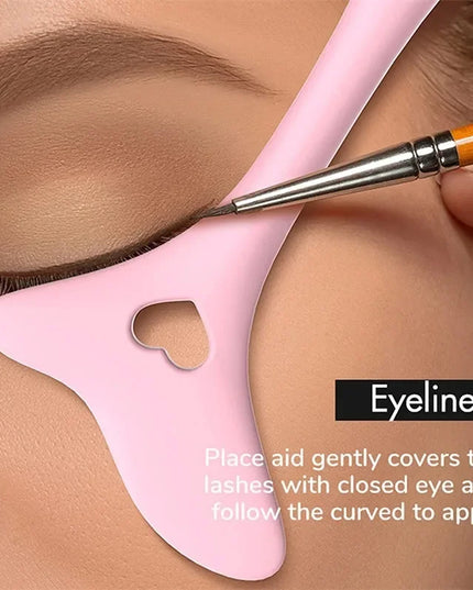 Silicon Lipstick / Eyeliner Helper Aid Drawing Reusable Makeup 2pcs Tools