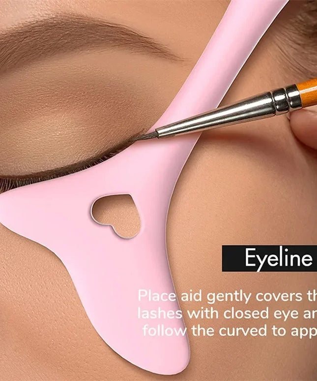 Silicon Lipstick / Eyeliner Helper Aid Drawing Reusable Makeup 2pcs Tools