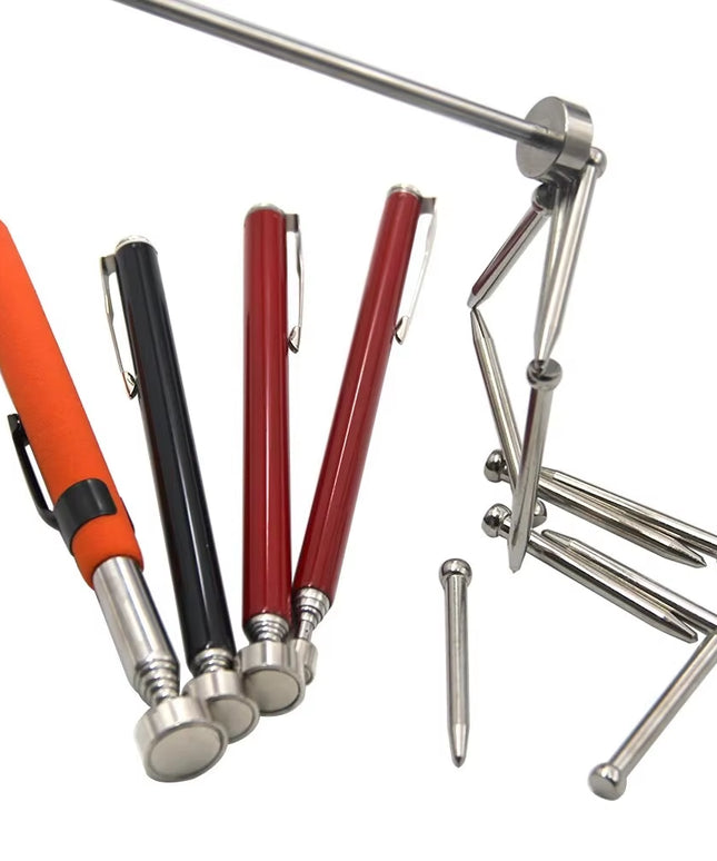 10LB /55G Magnetic Retractable Pickup Suction Iron Rod, Multifunctional Extractor Clip for Automotive Repair, electrical works