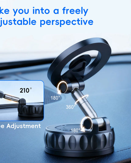 Magnetic Car Phone Holder for MagSafe – 360° Adjustable Dashboard Mount