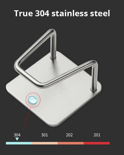 2Pc Stainless Steel Sink Sponge Rack or wall mounted Kitchen Supplies holder 