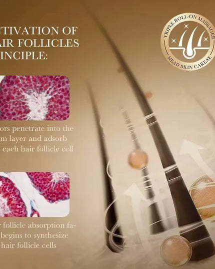 Anti-Hair loss & Regrowth Treatment oil , Non Greasy Improve Scalp Circulation and Strengthens Hair & Nourishes Scalp