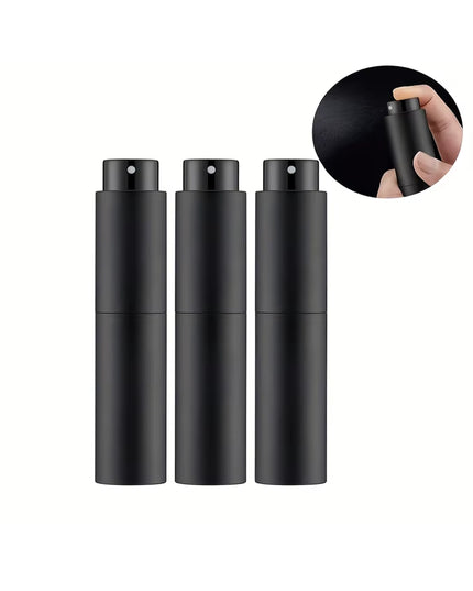 Mini 3pcs 10Ml Travel Perfume Spray bottle set , Refillable Cologne Container- glass bottle