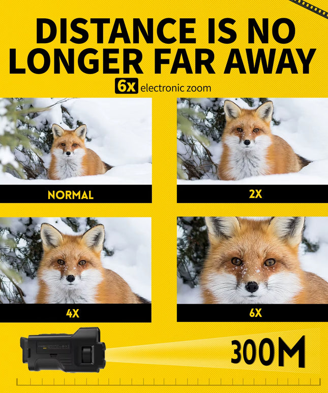 NVS-20 4K Digital High Quality Monocular Telescope With night vision, Day & Night, Use Photo Video Taking 5X Digital Zoom for Hunting and outdoors 