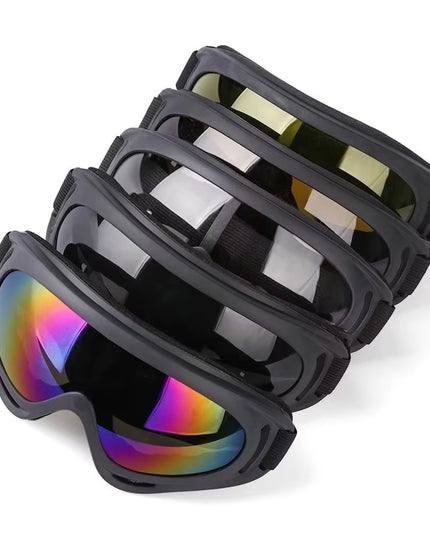 MultiGoggles - multi purpose black unisex goggles /glasses for kids & adults (Skiing / cycling ) -1pcs