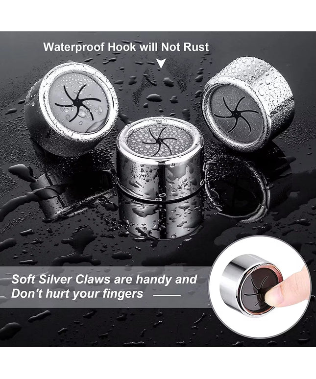 3PCS Non Punching kitchen rug / decoration holder/ bathroom towels wall mounted clips 