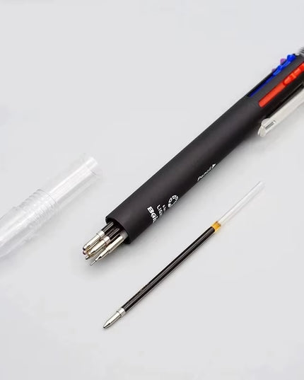6 in 1 Multicolor Ballpoint Pens 5 Colors Ball Pen 1 Automatic Pencil with Eraser