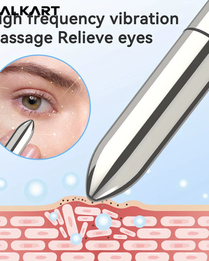 Mini lipstick size Vibrating facial Massager, Facial and Eye Massage Relaxation Treatment & Promotes Lotion Absorption