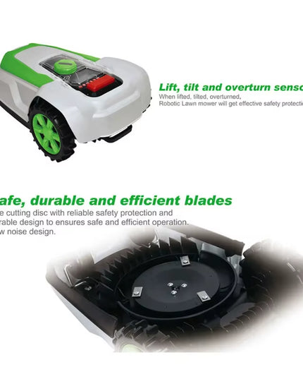 Smart Automatic waterproof Lawn Mower with GPS and app control, +1600 square meters and & no boundary wire !