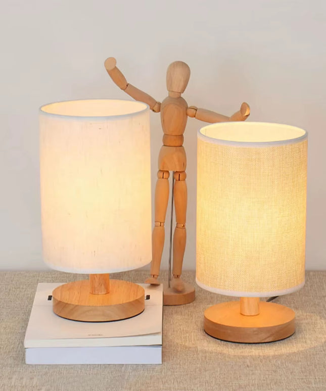 Wooden aesthetic USB powered table Night lamp