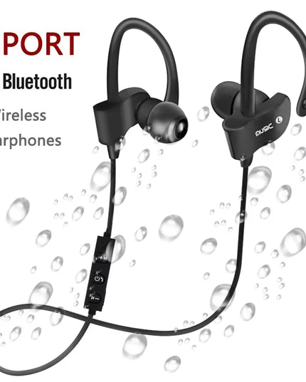 SportHeadset -Wireless Bluetooth Headphones Stereo Hook Headset Earphone for All Smart Phones