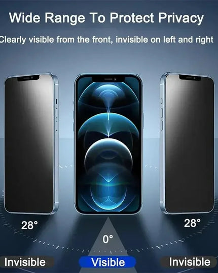 3 PCS Anti-Spy and glass protector Glass for iphone 17 & 17 Pro 