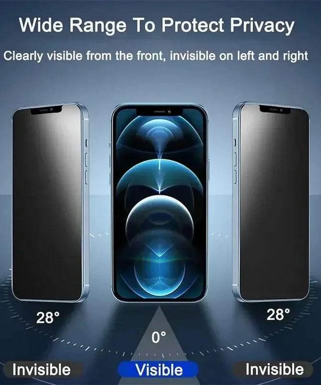 3 PCS Anti-Spy and glass protector Glass for iphone 17 & 17 Pro 