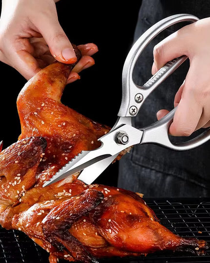 Multifunctional stainless steel Kitchen Scissors(Fish /Vegetables /meat or Bone /bread) with bottle cap