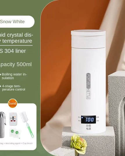 500ML portable Electric fast boiling stainless steel Kettle for traveling / camping 