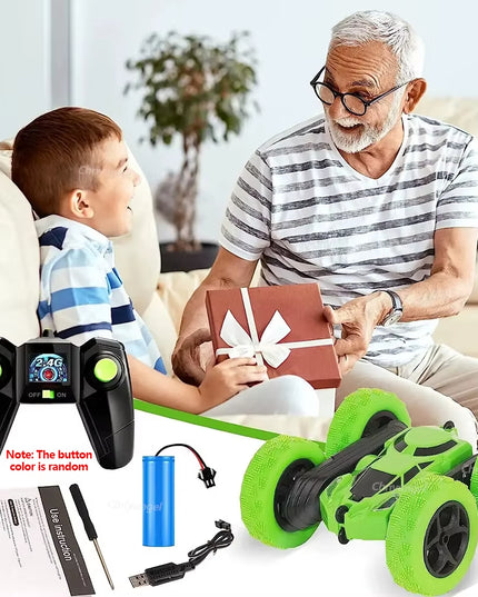 RC Stunt Car-  2.4G Remote Control Double Sided Flip 360 Degree Rotation off Road, Drift RC Car 