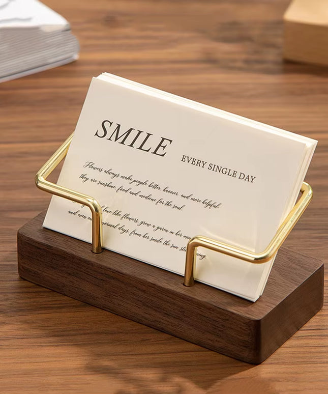 Wooden Business Card Holder