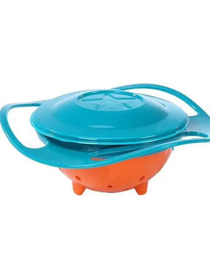 Anti spill rotary balance, kids eating bowl 