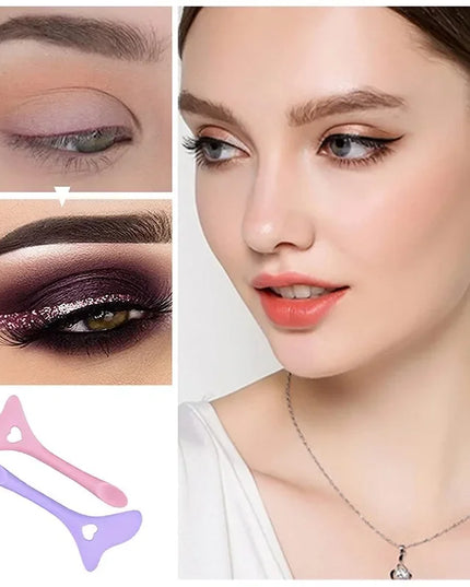 Silicon Lipstick / Eyeliner Helper Aid Drawing Reusable Makeup 2pcs Tools