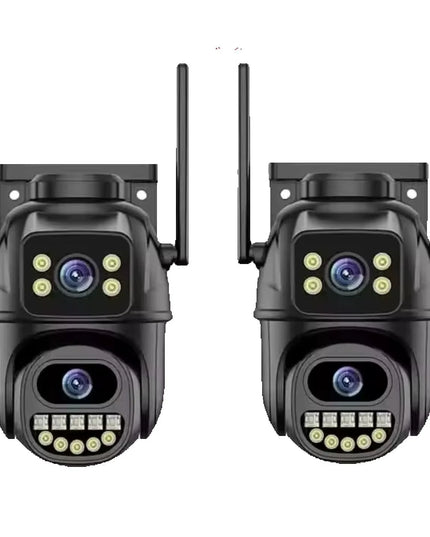 Waterproof 4K 8MP Wifi Surveillance Camera with night vision ,Ai Human Detect, Dual Lens, 4X Digital Zoom, Outdoor Security PTZ IP Cameras