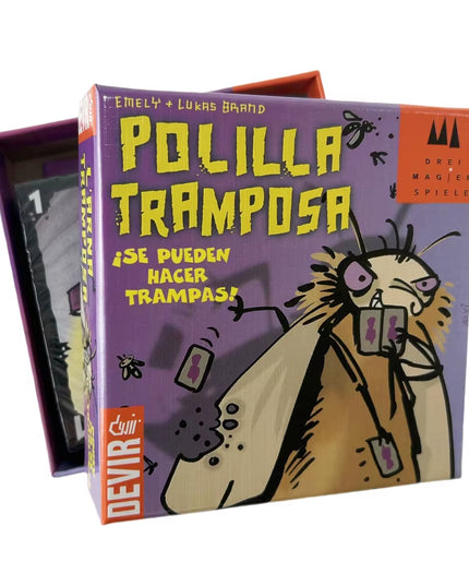 POLILLA TRAMPOSA -Mogel Motte Polilla Cards Board Game Devir-Game 