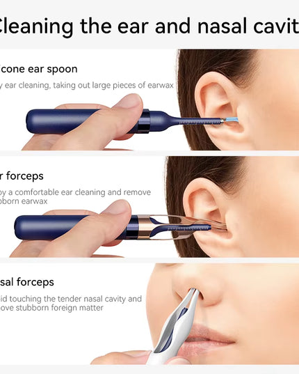Smart Ear Cleaner- Waterproof Ear Wax Removal kit with Camera for any age or pets