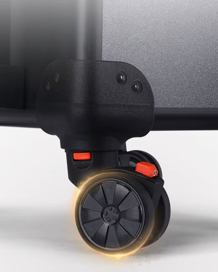 Professional Makeup Organizer Luggage with Led Lights Mriror - Large Cosmetic Trolley, Salon & Barber Case Rolling Cart for Hairstylists