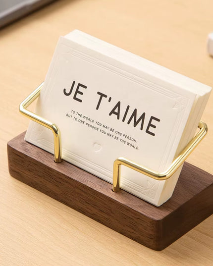 Wooden Business Card Holder