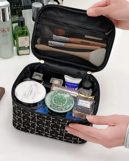 Classy Large-Capacity Ladies' Cosmetic Bag, Handheld Toiletry Organizer