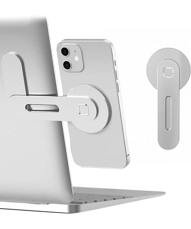 Magnetic Foldable Side Mount Phone Holder for Laptop & Monitor