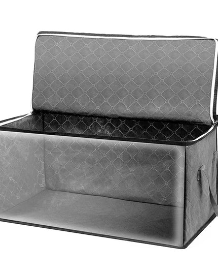 Large Capacity Non-Woven Foldable clothes / blanket storage bag, organizing box-58x30x31