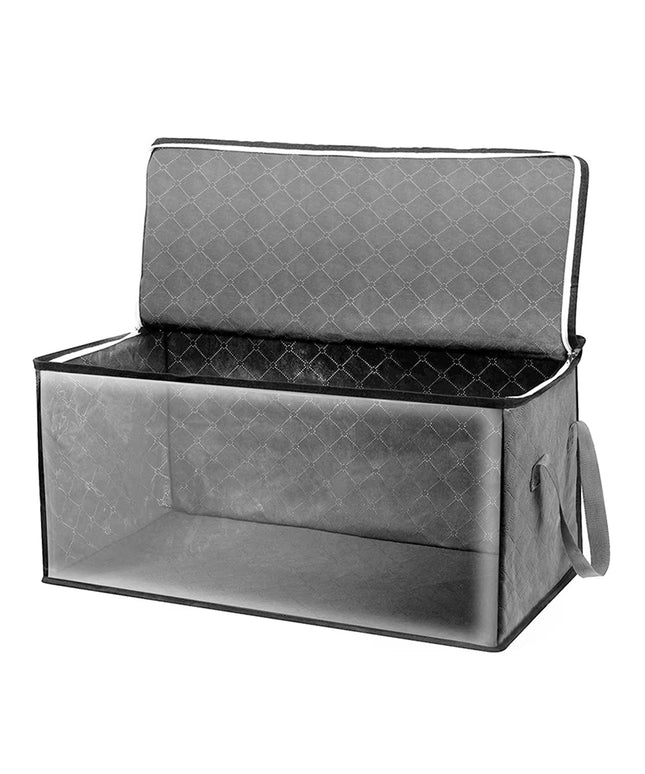 Large Capacity Non-Woven Foldable clothes / blanket storage bag, organizing box-58x30x31
