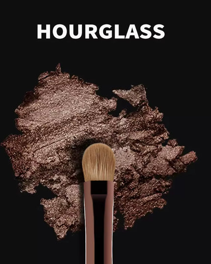 10pcs Hourglass Makeup Brush Set- Soft and Convenient Eyeshadow, Concealer, Stucco, Grooming Face Makeup Brushes